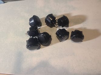 Arcade buttons (black) 30mm