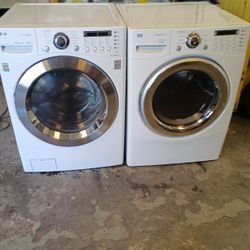 Set Washer And Dryer LG Gas Dryer Everything Is And Good Working Condition 3 Months Warranty Delivery And Installation 