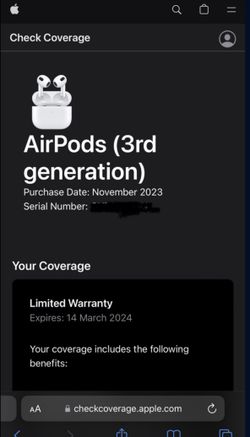 Apple Care Airpods Lost Warranty Applecare Coverage Airpods Does - Main Image