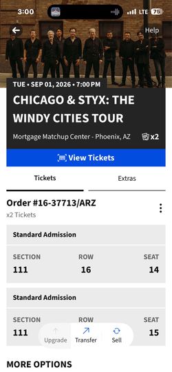 Styx and Chicago The Windy City Tour