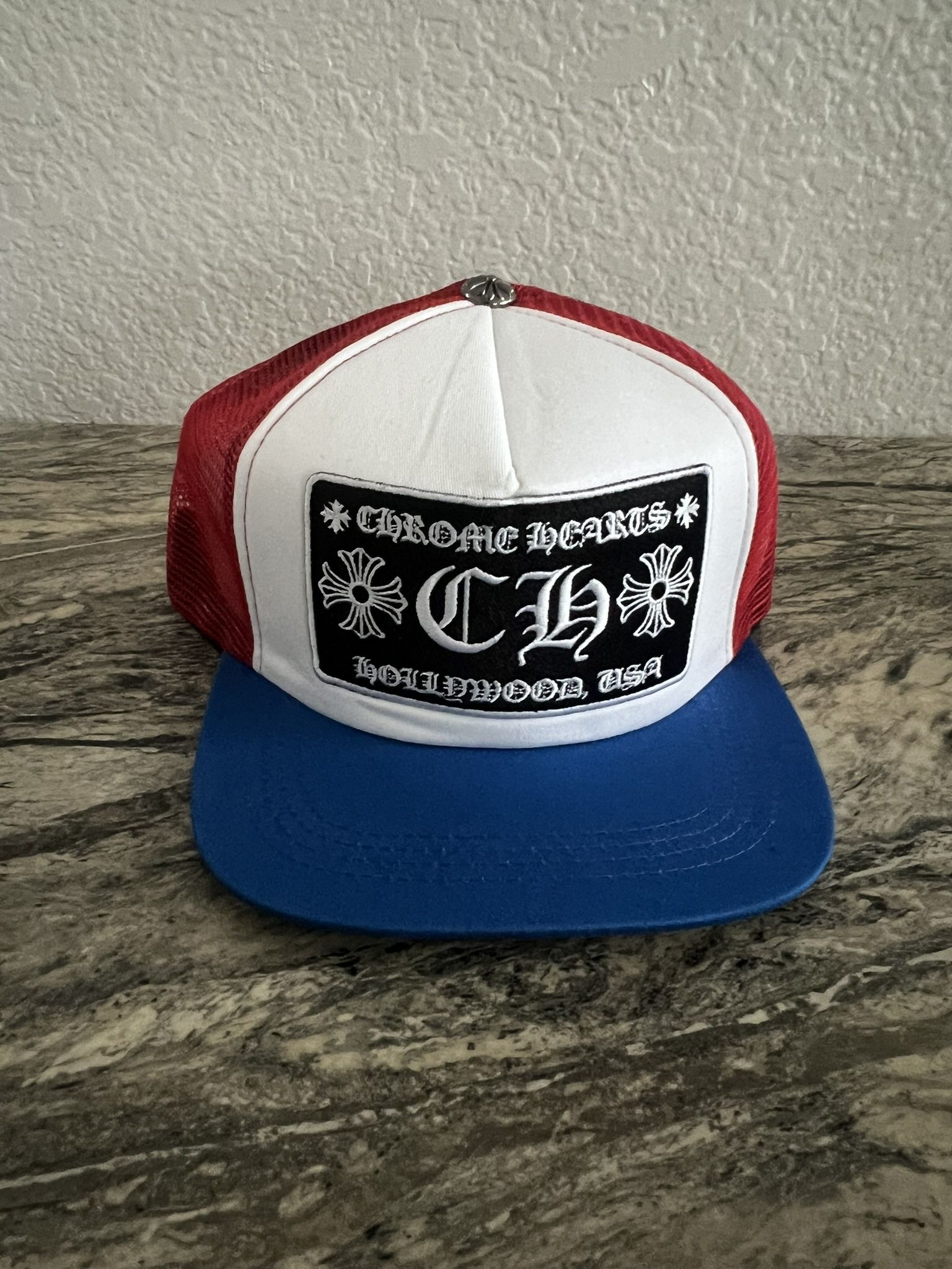 Red N Blue CH Trucker Hat Hollywood USA