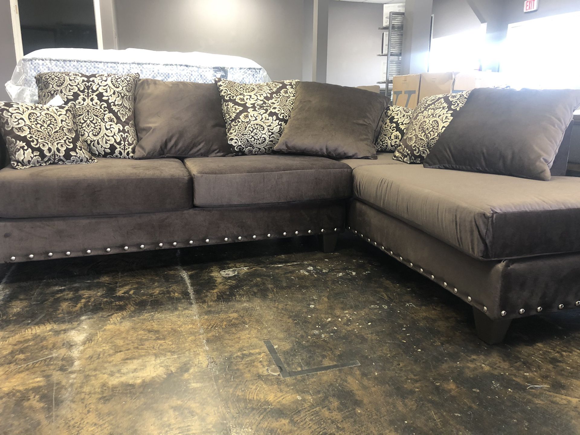 Sofa Chaise $40 And 100 Days to pay in full