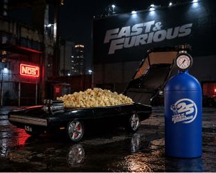 2026 (SOLD OUT) Fast & Furious 25th Anniversary NOS Cup and Dom’s Charger Popcorn Bucket