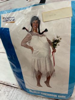Hillbilly Honeymoon bride , Halloween Costume Size adult plus fits up to 22 Tags: Wedding dead women’s costume dress up cosplay par