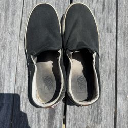Vans Slip-On Black Canvas Shoes 🖤 Size 9 | Pickup in Fremont or Delivery 🚗