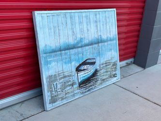 Crestview Collection Coastal Boat Wall Art – Rustic Nautical Decor