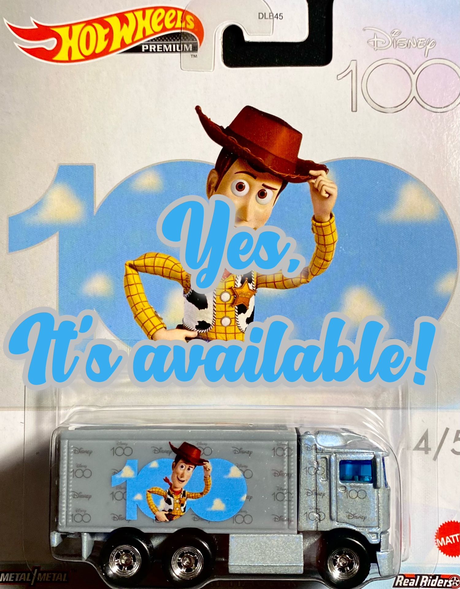Hot Wheels Disney 100 Toy Story Woody Hiway Hauler
