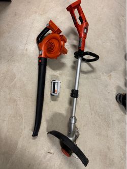 40V Battery operate Trimmer/edger and blower