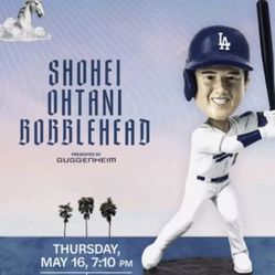 Dodgers Game 5/16 Othani Bobblehead 