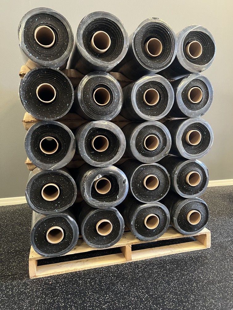 NEW RUBBER GYM FLOORING ROLLS - FREE DELIVERY