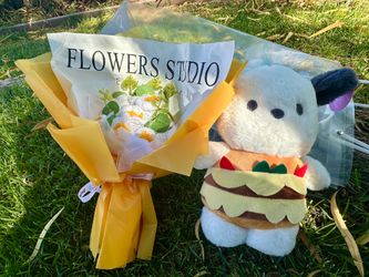 Cute  Plush & Handmade Crochet Daisy Flower Bouquet Set