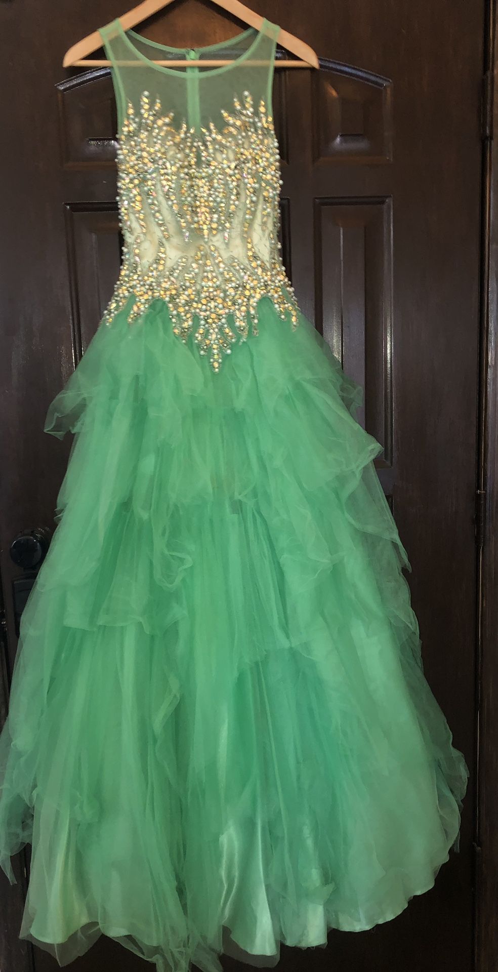 Vibrant Green ‘Mermaid’ Prom Dress - Small