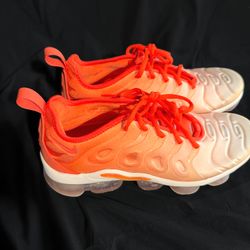 Nike Air VaporMax Plus Women's 8 Orange Crimson Cream Fade OBO