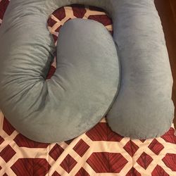 Momcozy Pregnancy Pillow, U Shaped Full Body Maternity Pillow for Sleeping Grey