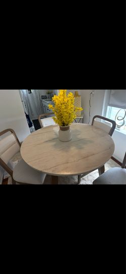 Dining table with four chairs