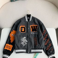OFF-WHITE Laboratory Of Fun Baseball Jacket