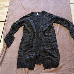 Women's Black Cardigan Sweater