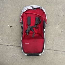 red UPPAbaby VISTA RumbleSeat