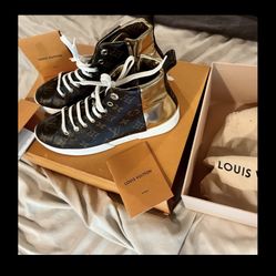 Women’s Louis Vuitton Sneaker Boots, size 38.5. 