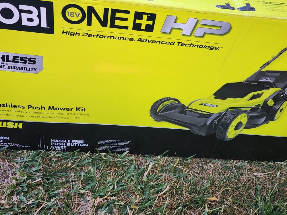 Ryobi Hp 20" Blade 2 Baterie Lawnmower Mower Onlytool Tool $120