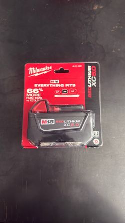 Milwaukee m18 xc5.0 red lithium battery