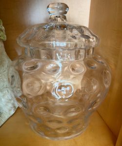 Large glass cookie jar