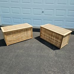 Entryway Bench with Storage Bench Natural Wood Coffee Table