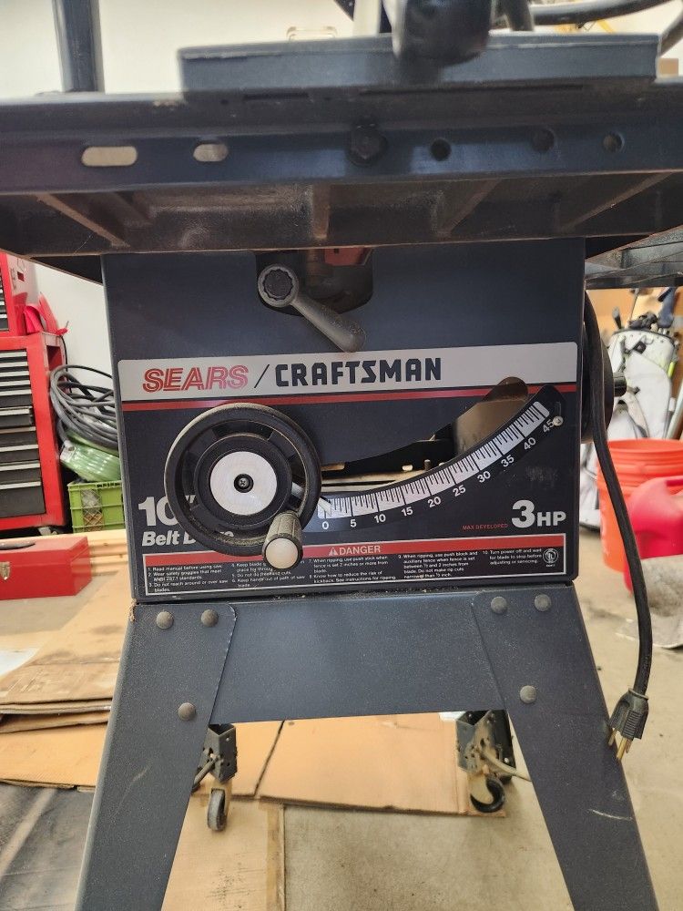 Sears Craftsman 10" tablesaw