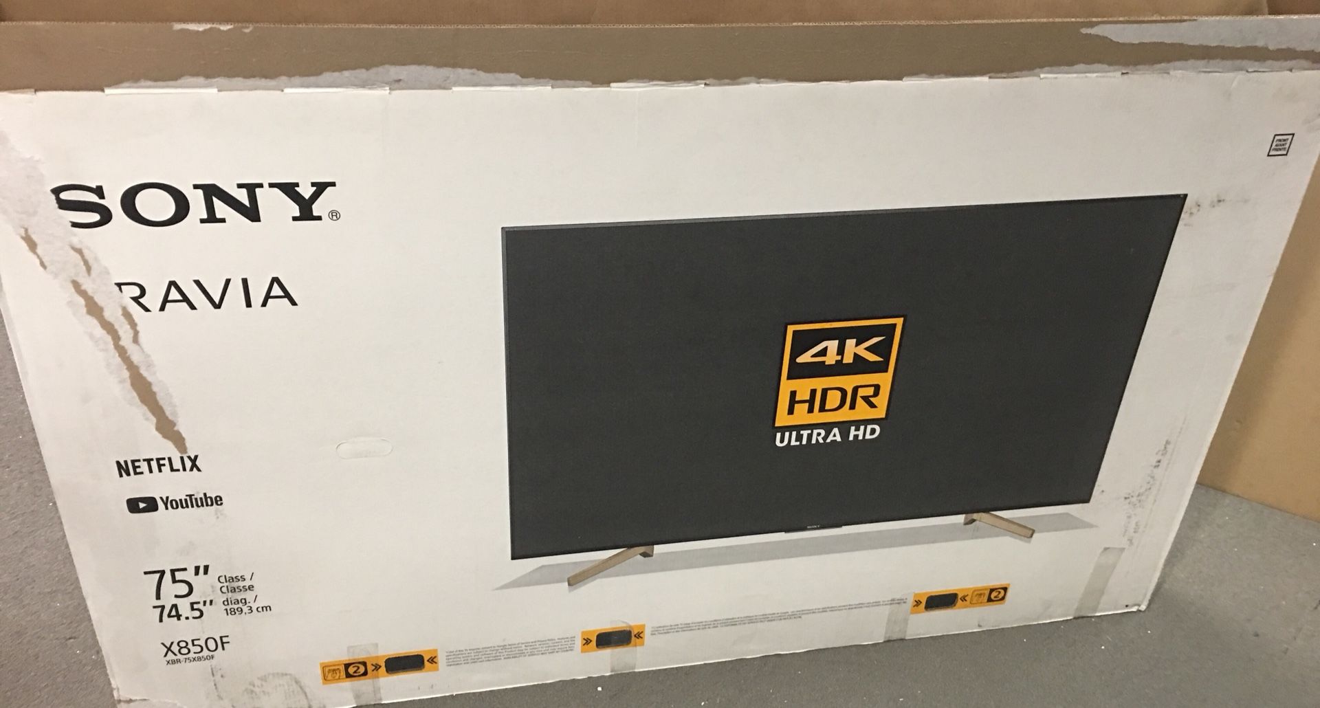 Sony - 75" Class - LED - X850F Series - 2160p - Smart - 4K UHD TV with HDR