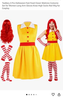 Womens 4 Pcs Halloween costume