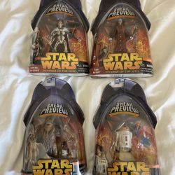 Star Wars Revenge Of The Sith Preview Action Figures 3.5 Inch