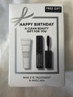 NEW Bare Minerals Mini SKINLONGEVITY Herb Eye Treatment & Serum-Infused Mascara Set   INCLUDES:  —Mini SKINLONGEVITY Long Life Herb Eye Treatment - cl