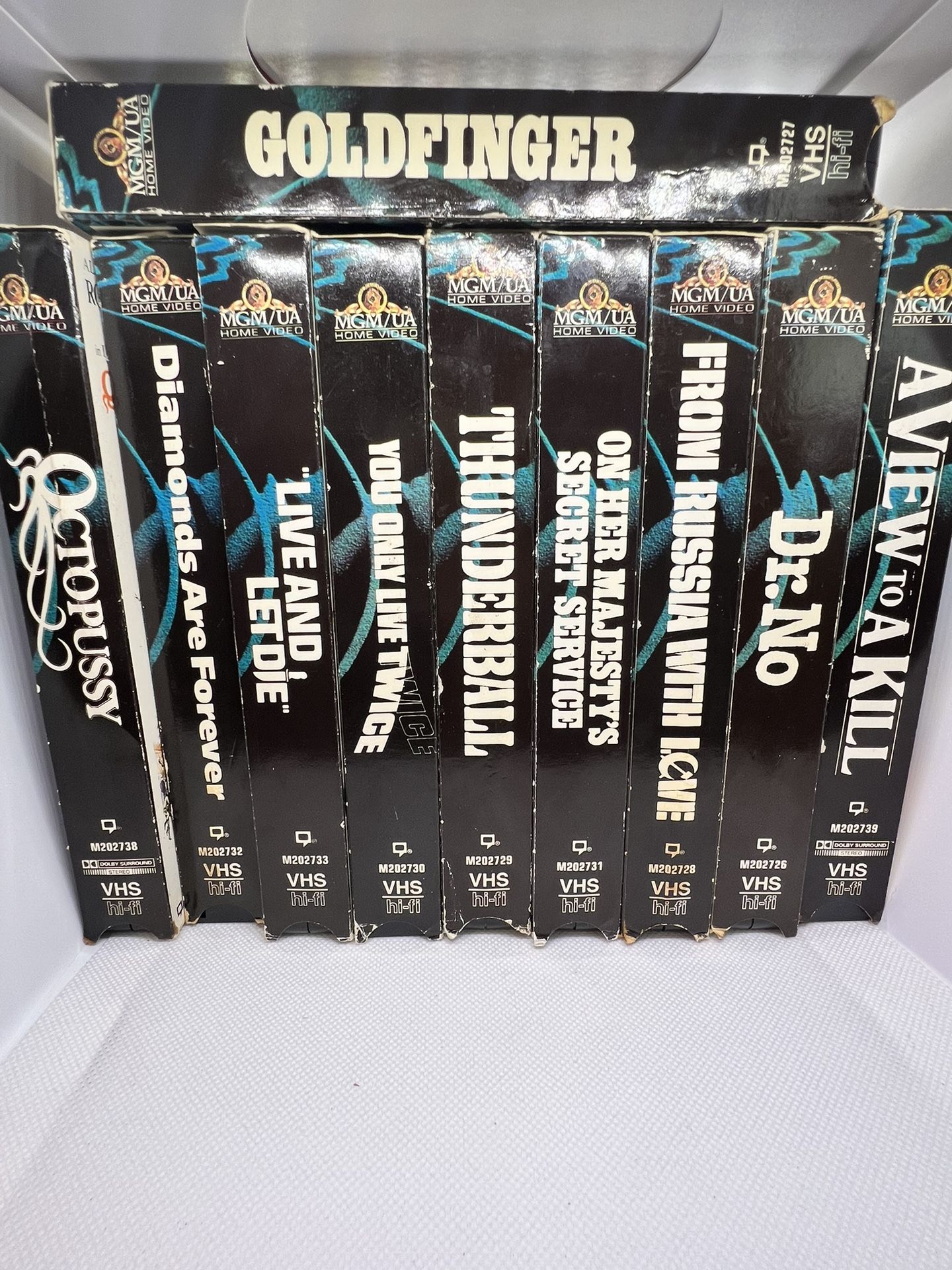 James Bond 007 Collection VHS Home Video Tapes
