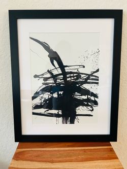 Trademark Fine Art Framed Wall Art - Design Fabrikken 'Behind Black' Wall Decor with Matted Frame