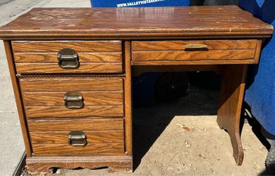 Vintage solid wood student desk