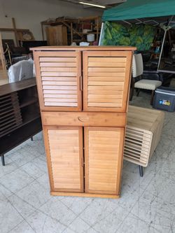 New Solid Wood Cabinet w/ Drawer