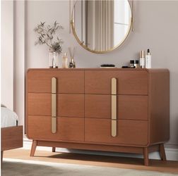 Modern Mid-Century 6-Drawer Dresser – Excellent Condition