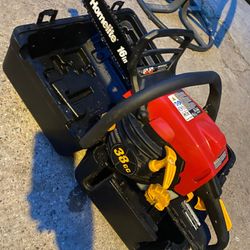 Gas Saw With Its Case