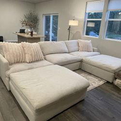 10’9” Feet Tanavi Cloud Couch Ashley Furniture 5 Piece Modular Sectional 
