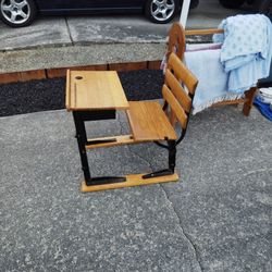 Antique School Desk 