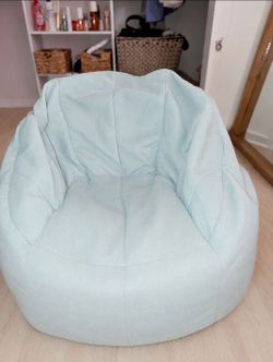 Blue comfortable bean bag