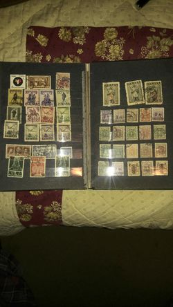Book of antique stamps from Poland