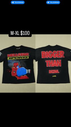 Black Hellstar Sports "BIGGER THAN SATAN" T-shirt - Size Medium Brand New
