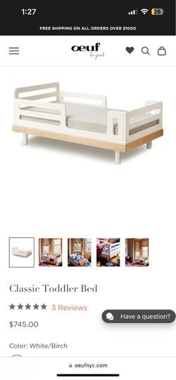 Oeuf classic toddler bed