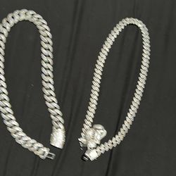 Cuban Chain White Gold