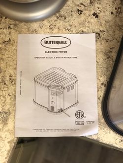 Butterball XL Indoor Electric Turkey Fryer, 20 lb. Capacity with Timer, new  2016 model