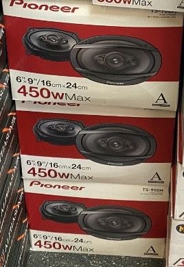 Pioneer TS-900M, 6" x 9" 4-Way coaxial Speakers, 450W max Power / 90W RMS per Speaker