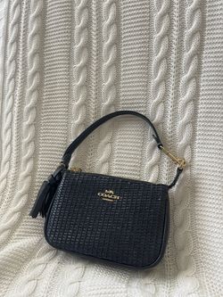 Coach Nolita 15 In Straw Tassel Mini Bag