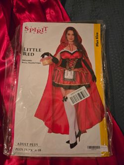 Little Red Riding Hood costume size 1x, $65with basket