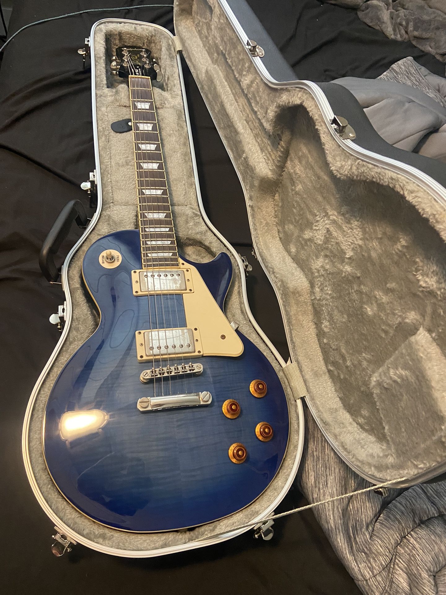 2016 Epiphone Les Paul Standard Pro Blue Burst